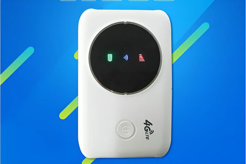 White 4G wireless mini router with SIM card slot dual band 150Mbps antenna