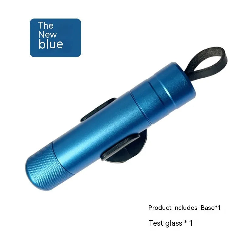 Aluminium alloy car safety hammer with sand blasted finish and PC ABS handle, 20x88mm size