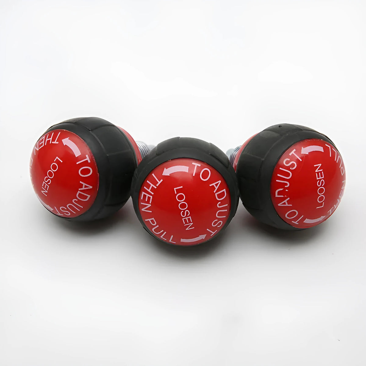 Spherical rotating pull pin spring in black or red, plastic and metal, Grade A fitness equipment accessory