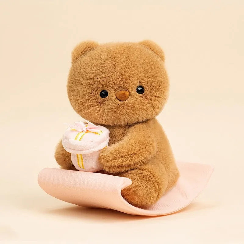 24cm Hokey Pokey plush doll with music sound function, soft PP cotton filling, available in seven animal colours