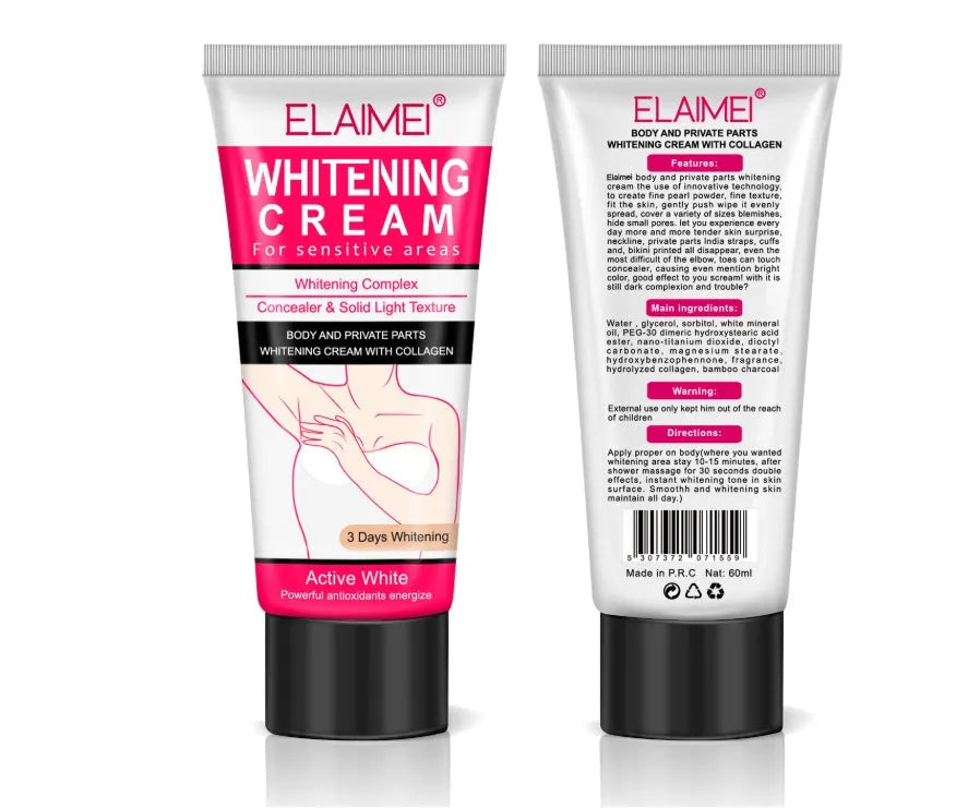 His Majesty Whitening Cream 60 g/ml adult body cream tube from the whitening and moisturizing series