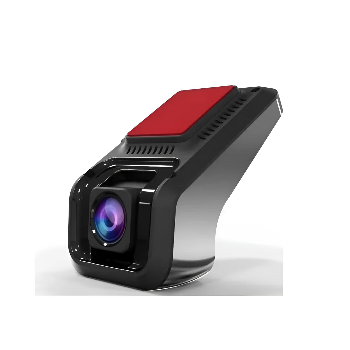 Red USB driving recorder with starlight night vision and 150-degree wide-angle lens for Android navigation