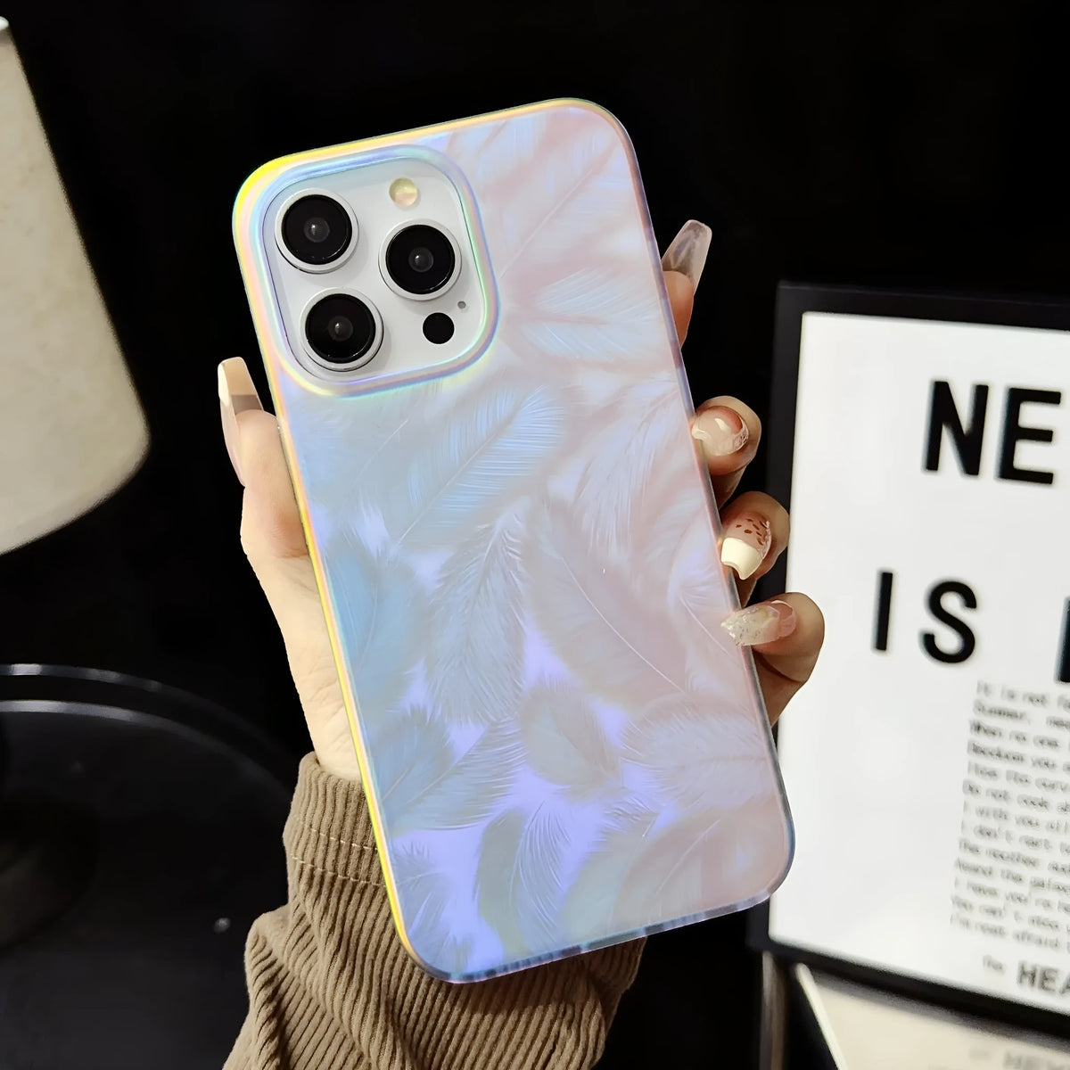 Frosted double-layer colour-changing protective phone case for iPhone 11–16 with matte finish and drop resistance