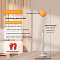 Vertical boxing reaction speed ball with roly-poly base in grey and orange colour options