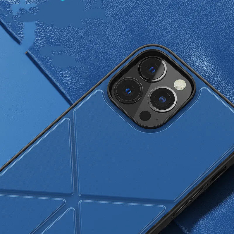 Black Element Stand TPU case for iPhone 13, shown next to a blue version.