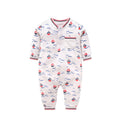 Baby winter two-piece outfit set with cotton spandex top and polyester pants, sizes 59cm to 90cm, tie design.