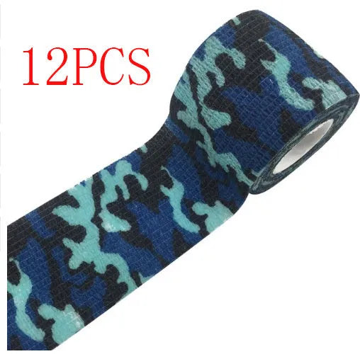 Camouflage self-adhesive elastic bandage 5cm non-woven wrap for first aid support
