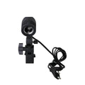 Black reinforced nylon photography lamp holder with E27 port and adjustable umbrella bracket