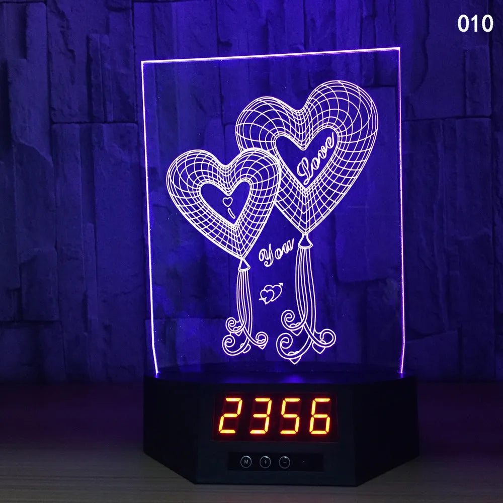 3D glowing dolphin night light LED table lamp with remote control on wooden surface