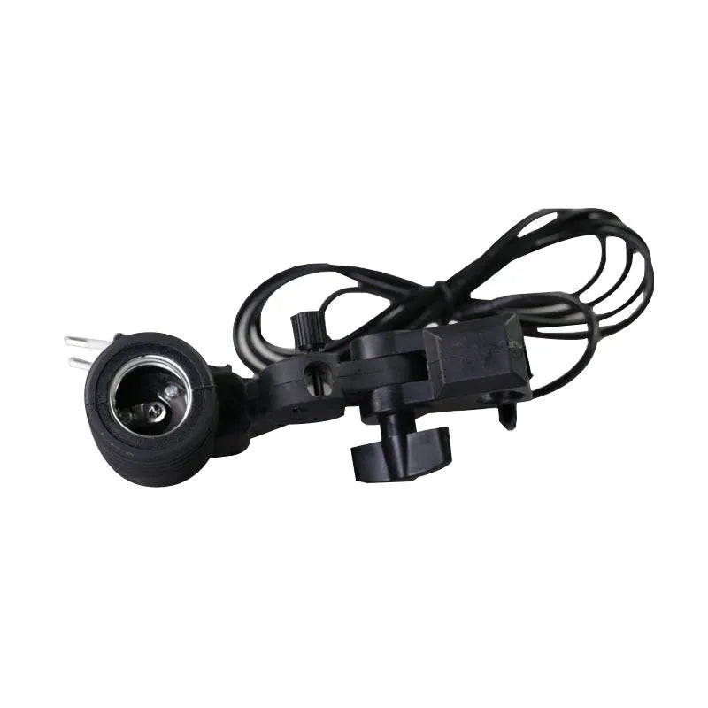 Black reinforced nylon photography lamp holder with E27 port and adjustable umbrella bracket