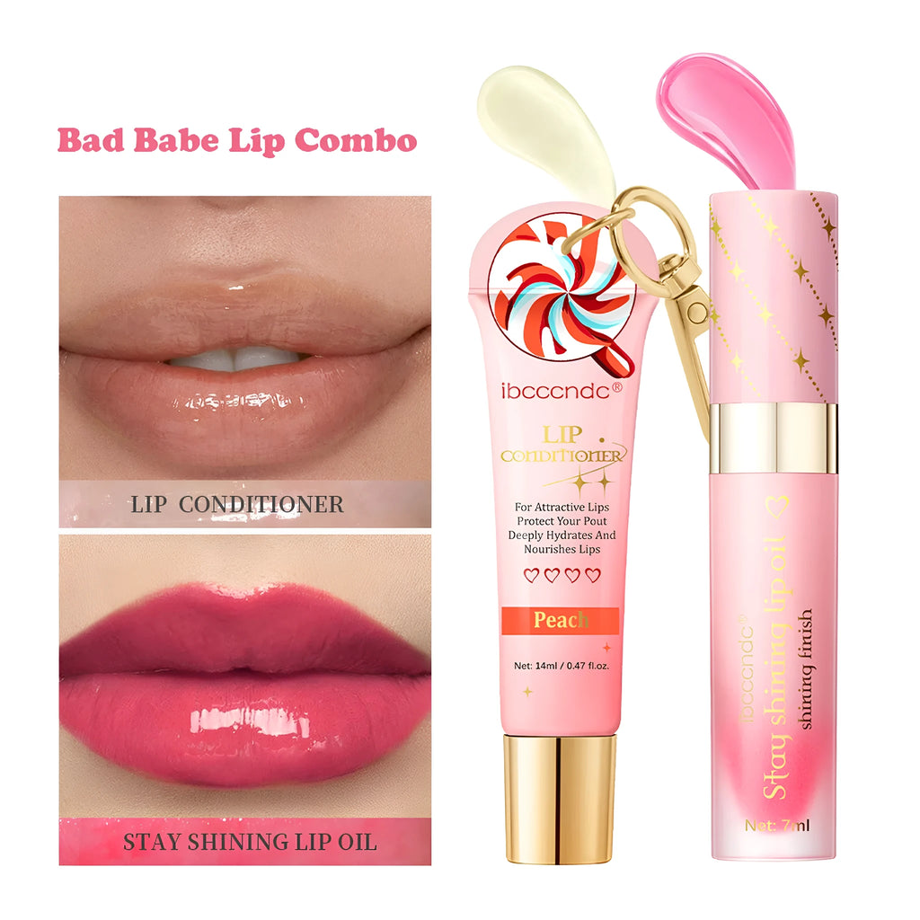 Peach flavour lip balm 14ml moisturising lip care set in lipstick format, foreign or domestic edition