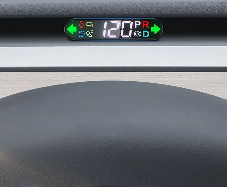Tesla LCD intelligent air code watch nondestructive installation at air conditioning outlet with speed display