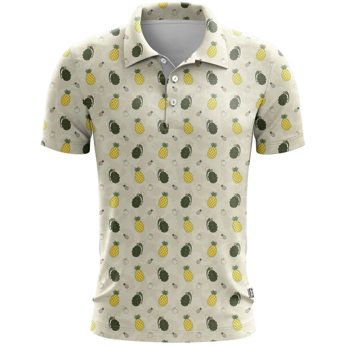 3D printed sports short sleeve T-shirt in loose fit with colour matching pattern on thin polyester fabric