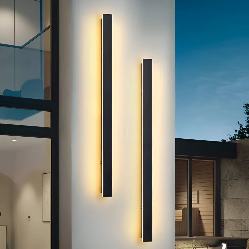 Waterproof LED line wall lamp with IP65 rating, remote control, 100 LED beads, 30cm size, Alec shell