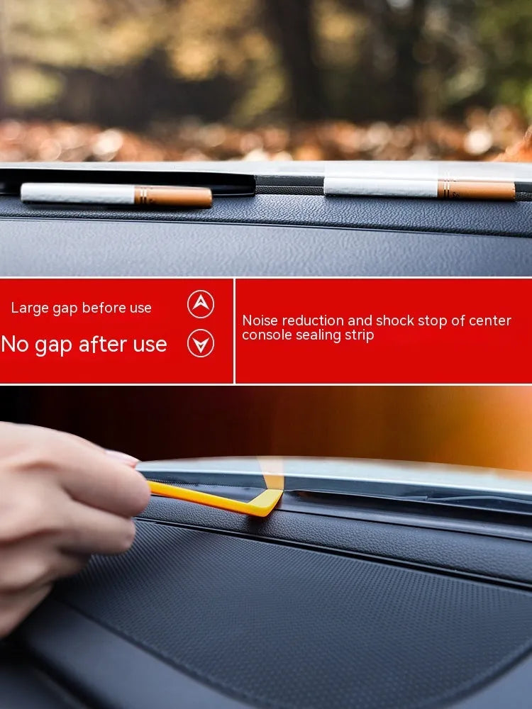 Outlander dashboard seal strip showing 1.6 metre length of silicone material for centre console installation