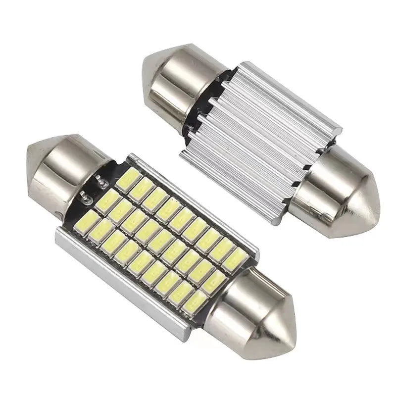 Aluminium car roof light with double-tip design in one of four available sizes