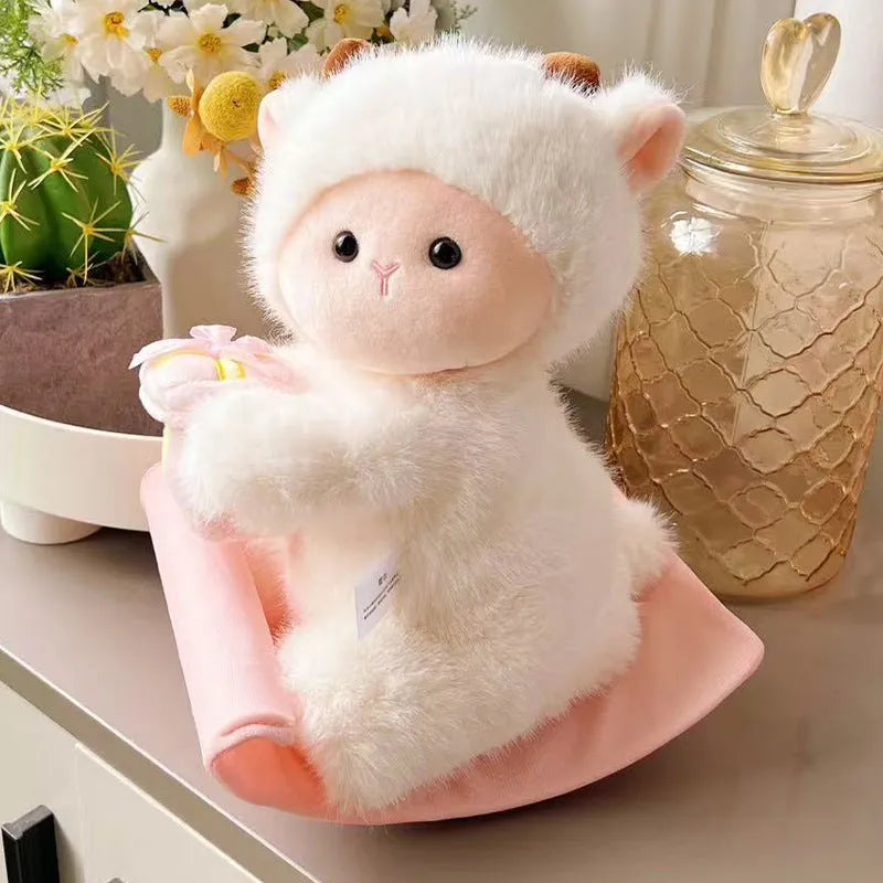 24cm Hokey Pokey plush doll with music sound function, soft PP cotton filling, available in seven animal colours
