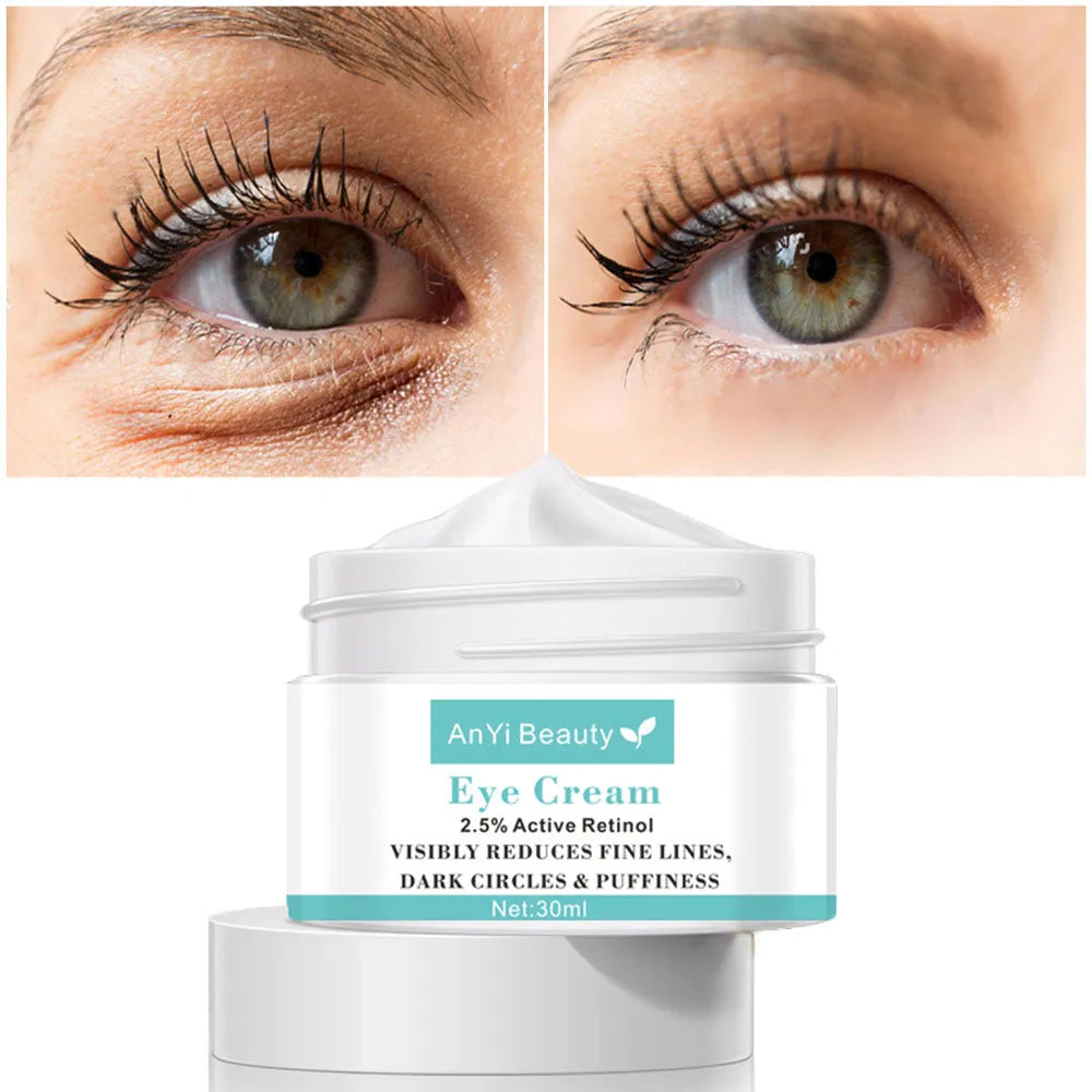 30ml beauty eye cream tube with pump dispenser for women's under-eye moisturising treatment