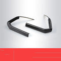 A pair of left and right ABS plastic steering wheel frames for non-destructive adhesive installation.