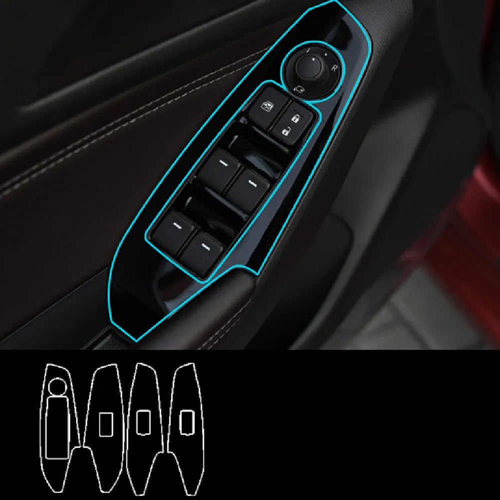 TPU protective film for car window switches on 2014-2019 vehicles