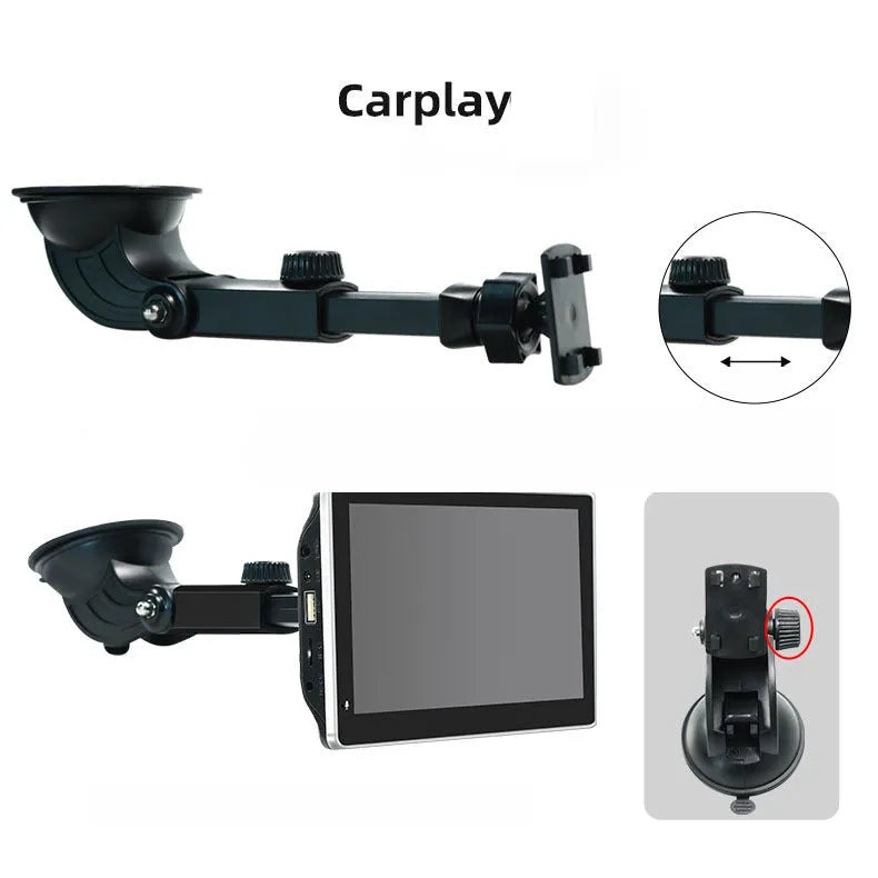 7 inch LCD screen projector for plastic car with optional AHD camera on dashboard