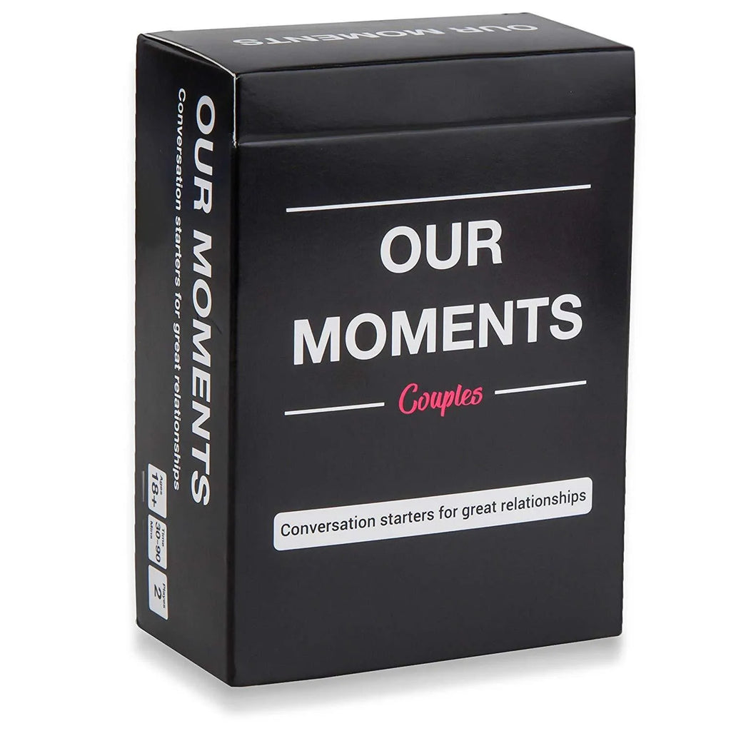 Black coated paper communication card box for couples measuring 9cm by 6.5cm