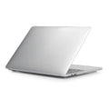 Transparent PC protective case for MacBook Pro laptop showing close-fitting hard-shell design