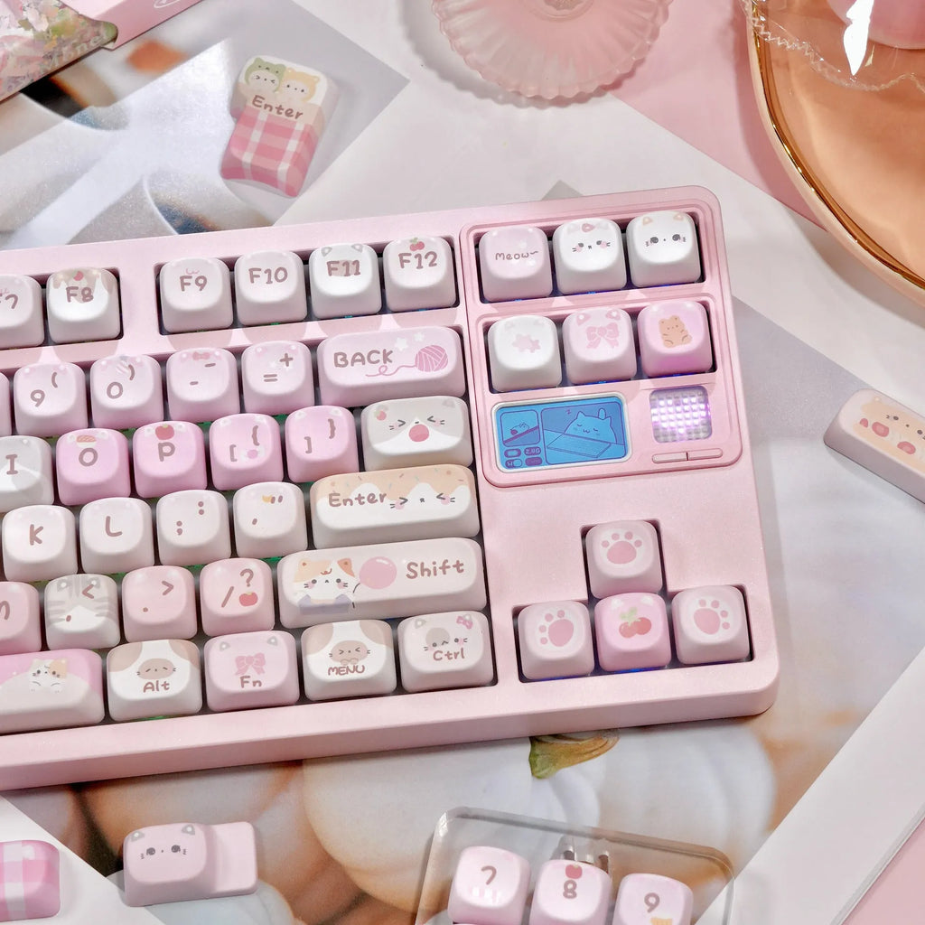 MOA Height profile mechanical keyboard key caps with cartoon artwork sublimated on all five sides