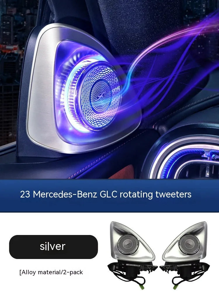 Mercedes-Benz GLC X254 speaker grilles with rotating tweeter design