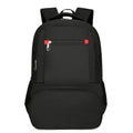 Insulated Oxford cloth backpack in light grey showing curved shoulder straps and dry-wet separation compartment