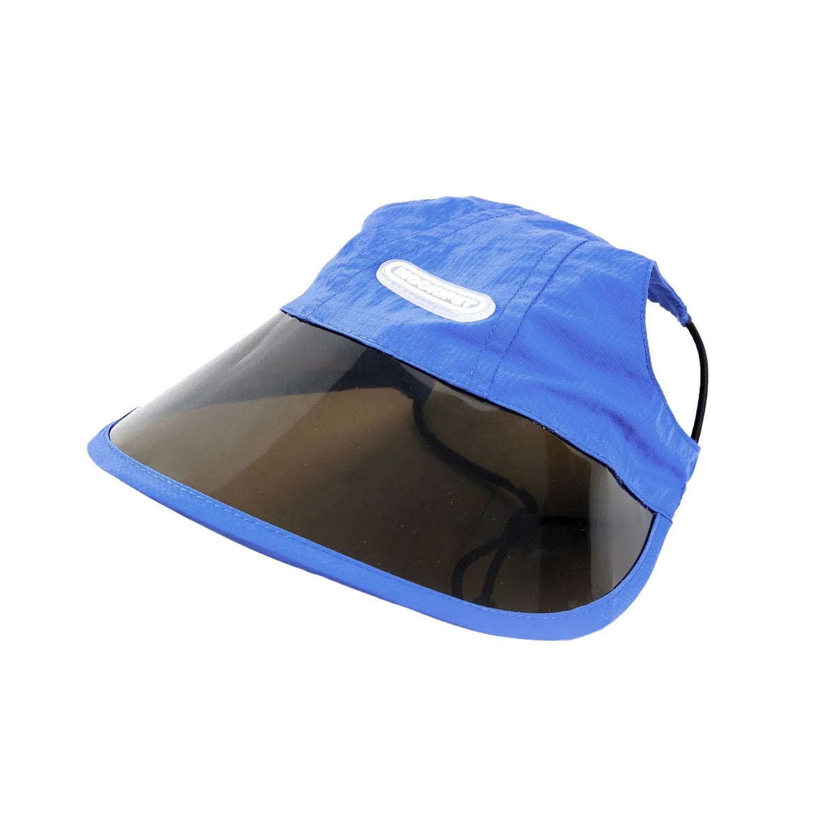 Blue 100% nylon dog hat for spring and autumn, shown in sizes S, M, and L