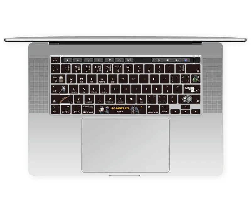 TPU keyboard protective film for 13.3 inch Apple MacBook Pro Air with colourful chalk characters design