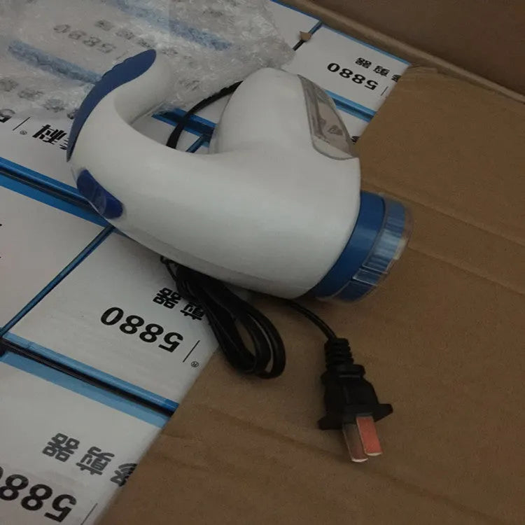 Blue lint remover with Europe plug for clothes, fleece and woolen coats