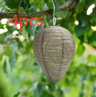 Colourful paper beehive lantern measuring 22 by 28 centimetres