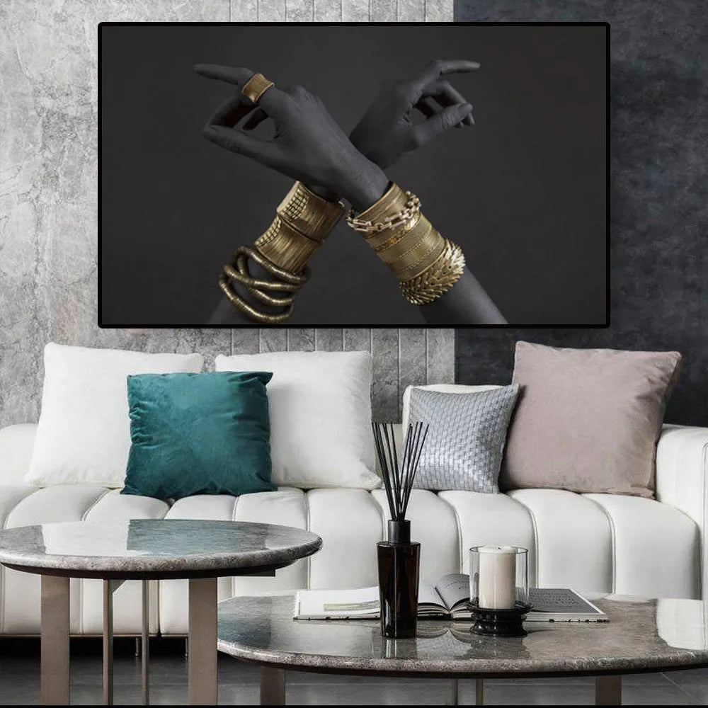 Frameless canvas painting wall art in modern style with landscape pattern, available in multiple sizes