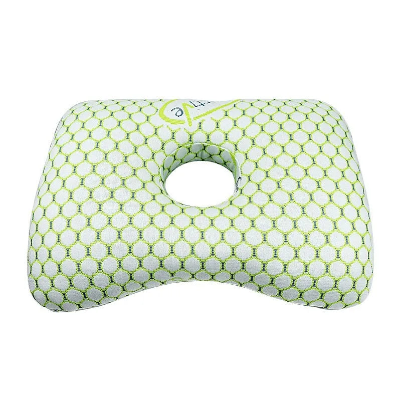 Single hole ear pillow for beauty salon treatments in grey colour