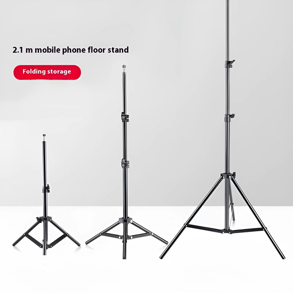 Telescopic metal iron fill light bracket for live streaming and photography, available in various lengths