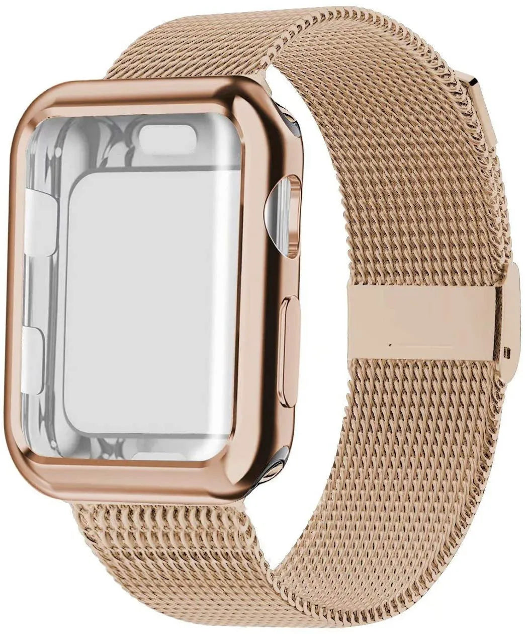 Apple Watch magnetic Milan metal wrist strap with TPU inner lining in silver colour