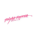 Nightwalker Car Decal rear windshield sticker with reflective text for night visibility in black colour