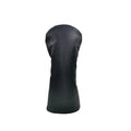 Black golf club head cover for No.1 wooden pole, fairway wooden pole, and iron wooden pole sets