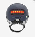 Cycling helmet with automatic LED brake and tail lights in M and L sizes