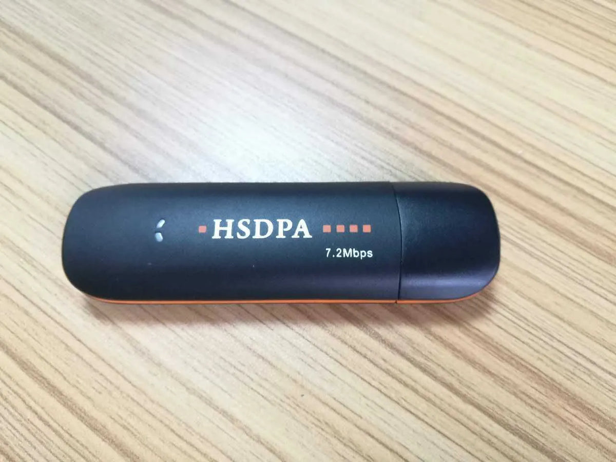 3G wireless network card USB dongle modem dual frequency 2G 3G in black plastic casing