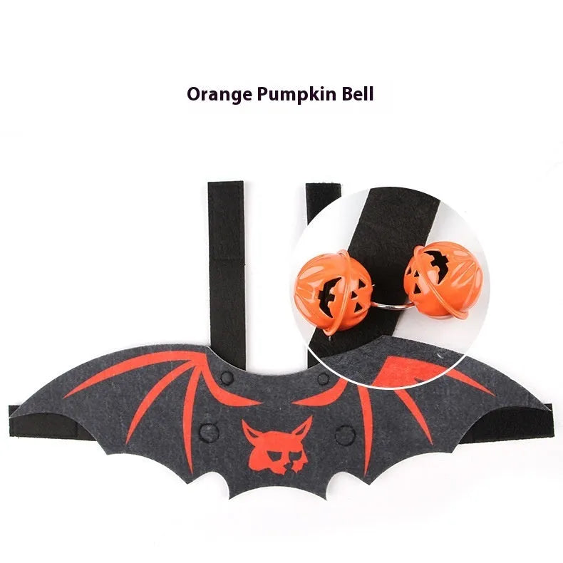 Halloween batwing pet costume for cats and small dogs in felt fabric