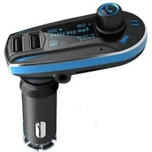 BT618C vehicle Bluetooth MP3 player and FM transmitter with LCD display on car dashboard
