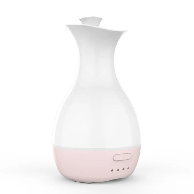White ultrasonic aromatherapy diffuser with colourful night light and 200ml water tank