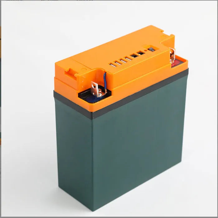 Orange plastic 12V 20Ah battery cover for 12V 20A refurbished battery with 19 to 20Ah capacity