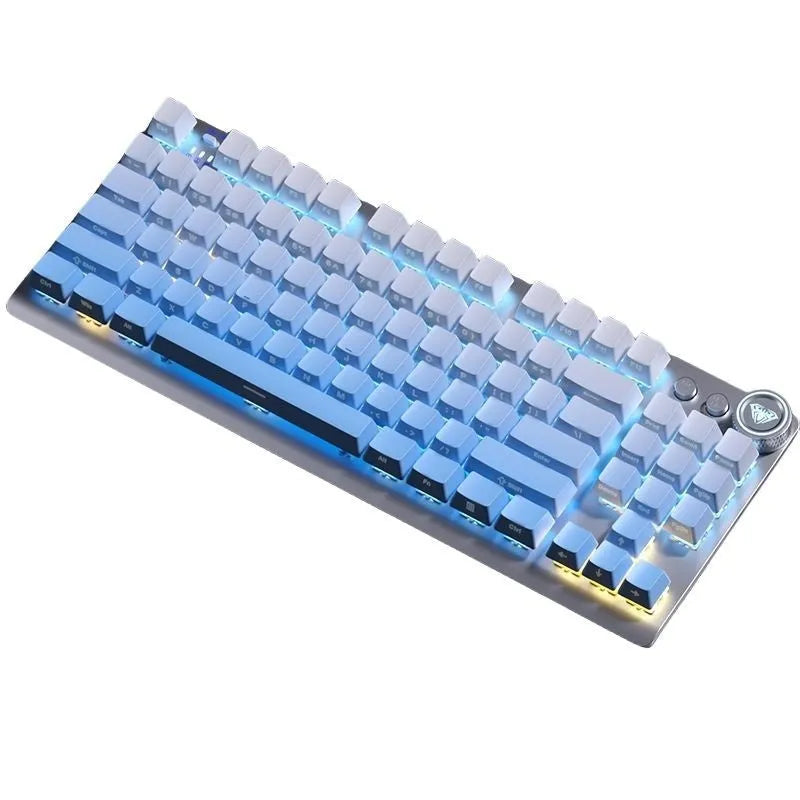 Tarantula wireless mechanical keyboard with side-engraved keycaps and metal case