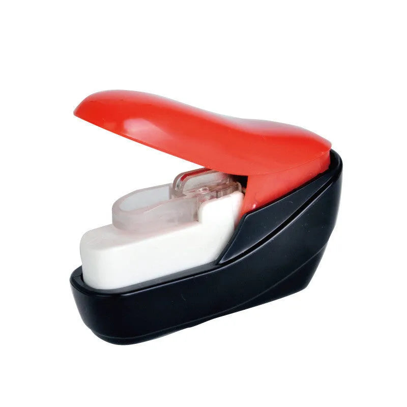 Stapler-free stapler embossed design ABS 50x25x50mm random colour compact