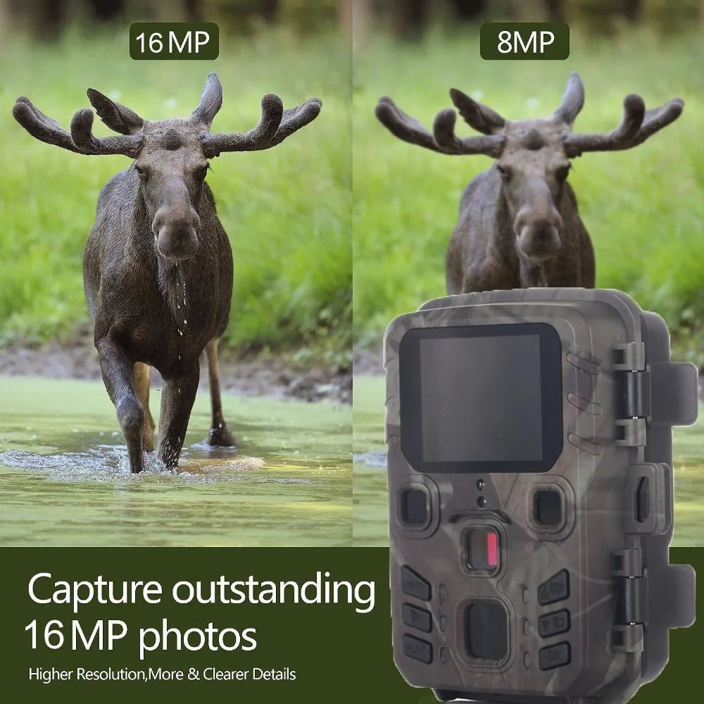 Black infrared night vision monitoring device with TF card slot