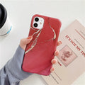 Marble TPU back cover phone case for iPhone 11 Pro Max in blue powder